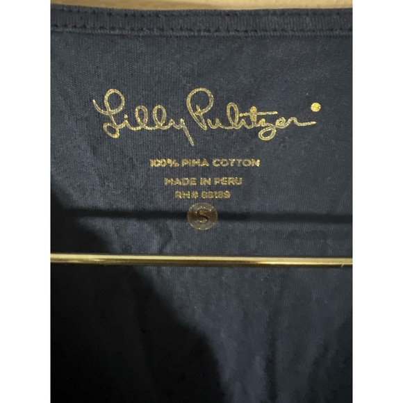 Lilly Pulitzer Blue Tunic Dress with White Embroidery - Picture 3 of 3